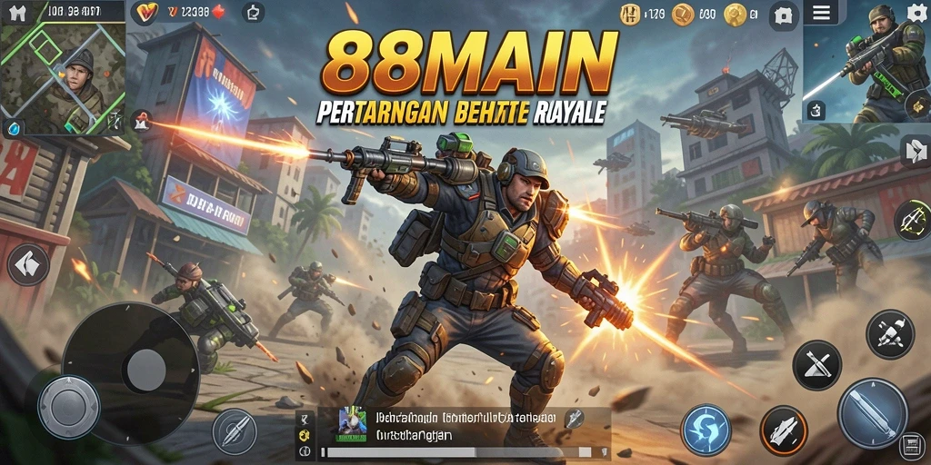 Gameplay Battle Royale yang mendebarkan di 88MAIN.