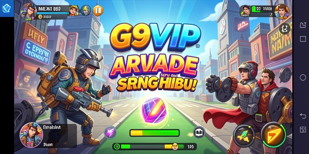 Screenshot G9VIP menampilkan gameplay seru di level menengah.