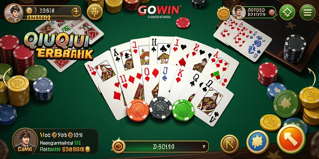Gameplay GOWIN yang seru dalam permainan QiuQiu.