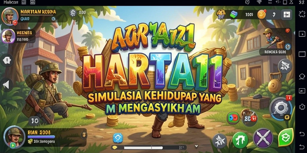Gameplay HARTA11 yang menarik dengan berbagai pilihan simulasi.