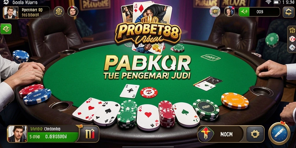 Tampilan gameplay menarik dari PROBET88 saat bermain poker.