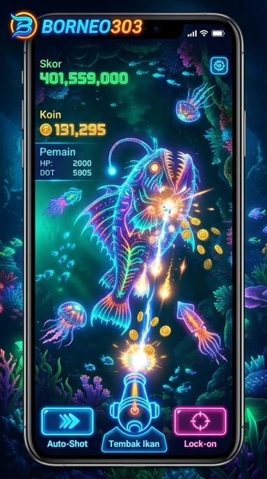 Tampilan beranda Borneo303 yang menarik dan informatif.